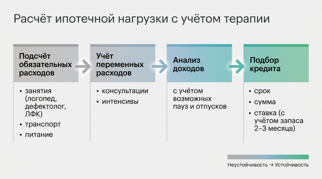 Расчет ипотечной нагрузки с учетом терапии